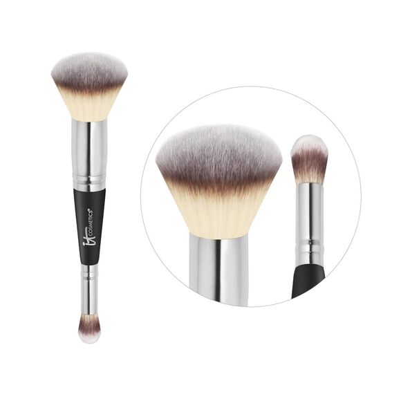 IT Cosmetics Premium Dual-Ended Heavenly Luxe Complexion Perfection Makeup Brush - Picture 3 of 5
